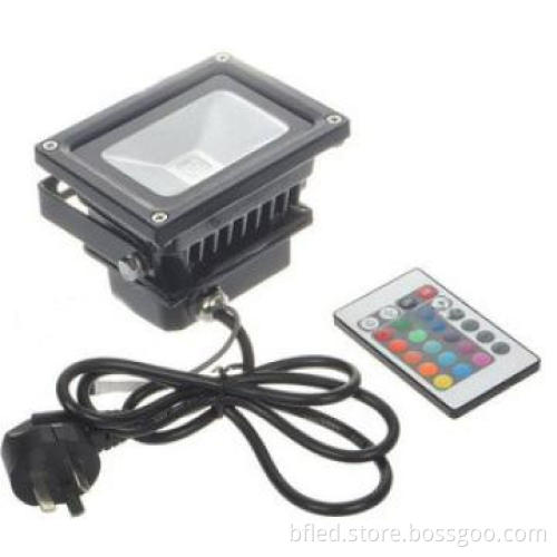 Low junction temperature 1672lm outdoor multi color led flood lighting
